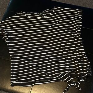 Ralph Lauren Black and White Striped Tee
